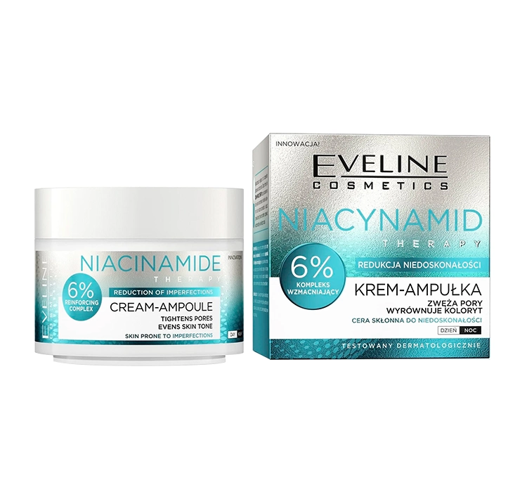 EVELINE CREAM-AMPOULE THERAPY CREME-AMPULLE MIT NIACINAMID FÜR PROBLEMATISCHE HAUT 50ML