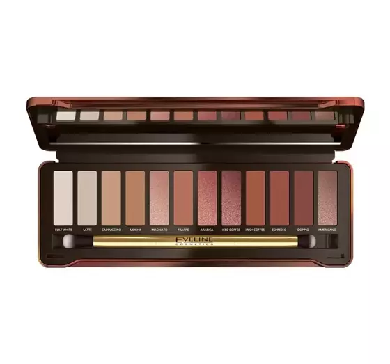 EVELINE EYESHADOW PALETTE LIDSCHATTENPALETTE CHARMING MOCHA 12G