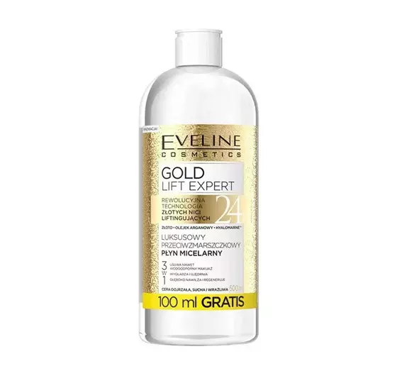 EVELINE GOLD LIFT MIZELLARWASSER FÜR REIFE HAUT 500 ML