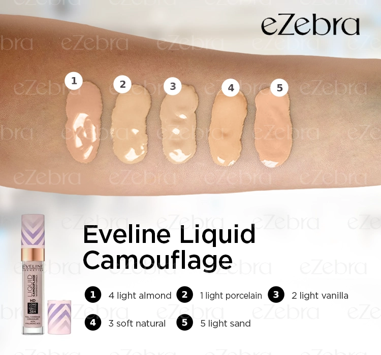 EVELINE LIQUID CAMOUFLAGE CONCEALER MIT HYALURONSÄURE 03 SOFT NATURAL 7,5ML