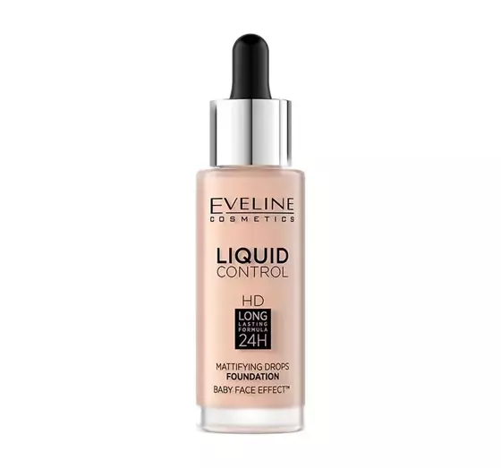 EVELINE LIQUID CONTROL HD GRUNDIERUNG 002 SOFT PORCELAIN 32ML