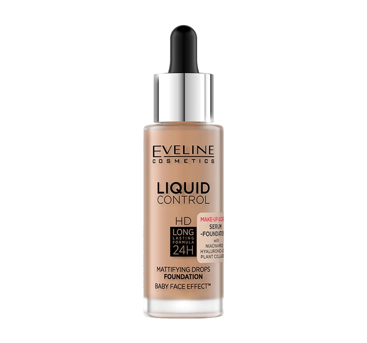 EVELINE LIQUID CONTROL HD MATTIERENDE FOUNDATION MIT NIACINAMID 060 SUNNY BEIGE 32ML