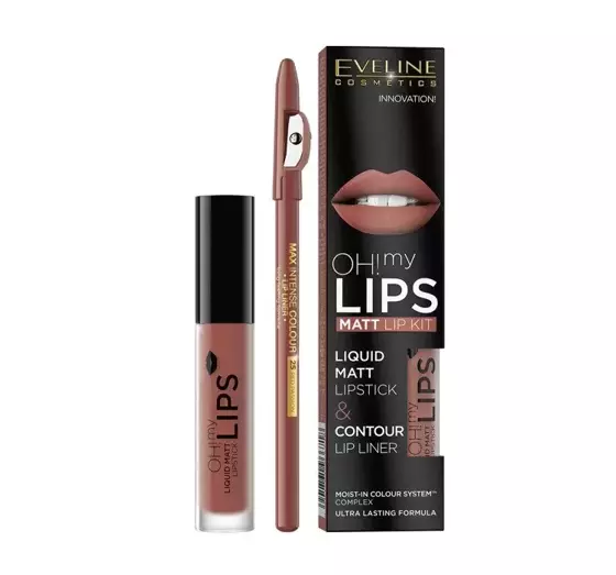 EVELINE OH MY LIPS FLÜSSIGER LIPPENSTIFT + LIPLINER 01