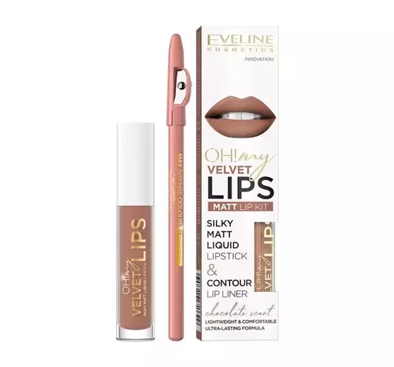 EVELINE OH! MY VELVET LIPS KIT LIPPEN-MAKE-UP-SET 14 CHOCO TRUFFLE