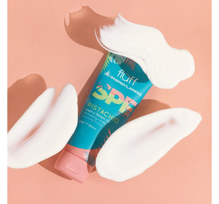 FLUFF ENERGYLANDIA SCHUTZCREME FÜR GESICHT UND KÖRPER SPF30 PISTACHIO 100ML