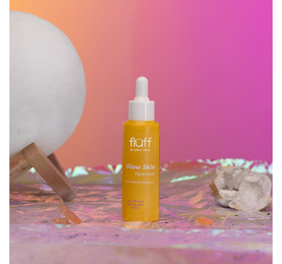 FLUFF IN YOUR SOUL AUFHELLENDES GESICHTSPEELING VITAMIN C AHA SÄUREN 40ML