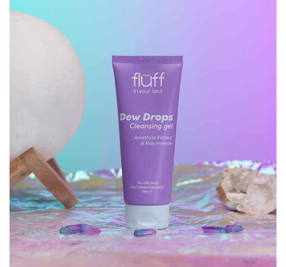 FLUFF IN YOUR SOUL REINIGUNGSGEL FÜR GESICHT MIT AMETHYST UND NIACINAMID 100ML