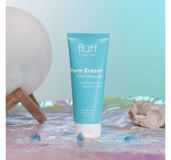 FLUFF IN YOUR SOUL REINIGUNGSGEL FÜR GESICHT MIT SALICYLSÄURE UND MALACHIT 100ML