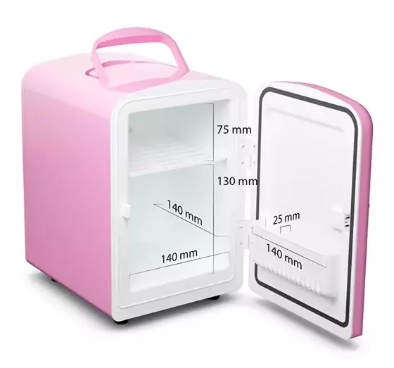 FLUFF MINI KÜHLSCHRANK ROSA