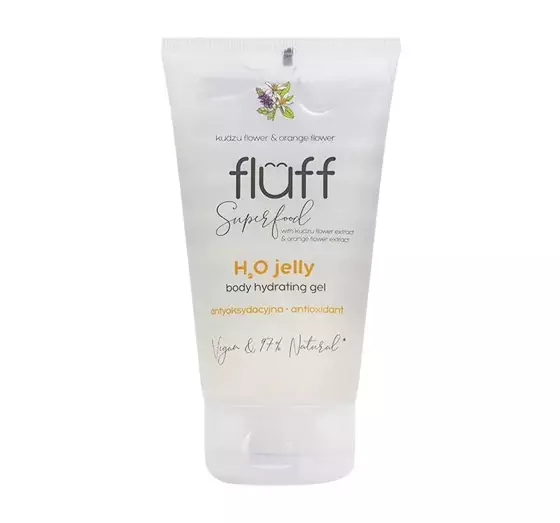 FLUFF SUPERFOOD H2O ANTIOXIDANS-GELWASSER KUDZU-BLUME UND ORANGE 150ML