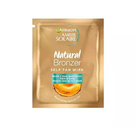 GARNIER AMBRE SOLAIRE NATURAL BRONZER SELBSTBRÄUNUNGSTUCH FÜR DAS GESICHT 6,1ML