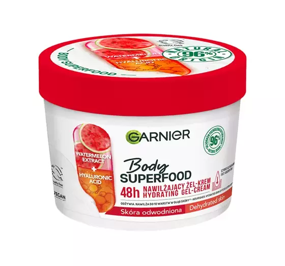 GARNIER BODY SUPERFOOD FEUCHTIGKEITSSPENDENDE GEL-CREME 380ML