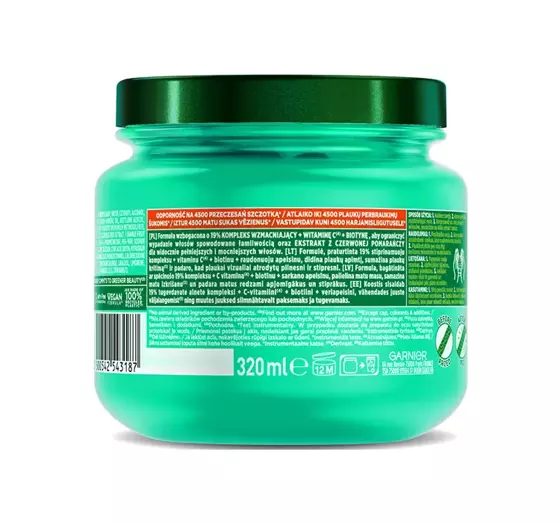 GARNIER FRUCTIS GROW STRONG STÄRKENDE HAARMASKE 320ML