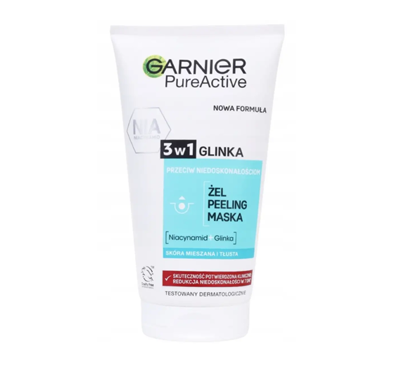 GARNIER HAUTKLAR 3 IN 1 GEL PEELING MASKE 150 ML