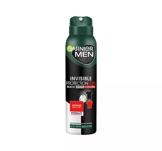 GARNIER MEN INVISIBLE PROTECTION 72H ANTITRANSPIRANT SPRAY FÜR MÄNNER 150ML