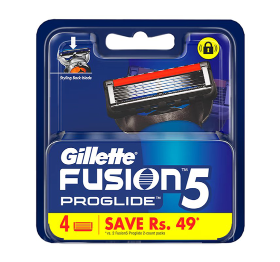 GILLETTE FUSION5 PROGLIDE ERSATZKLINGEN 4 STÜCK