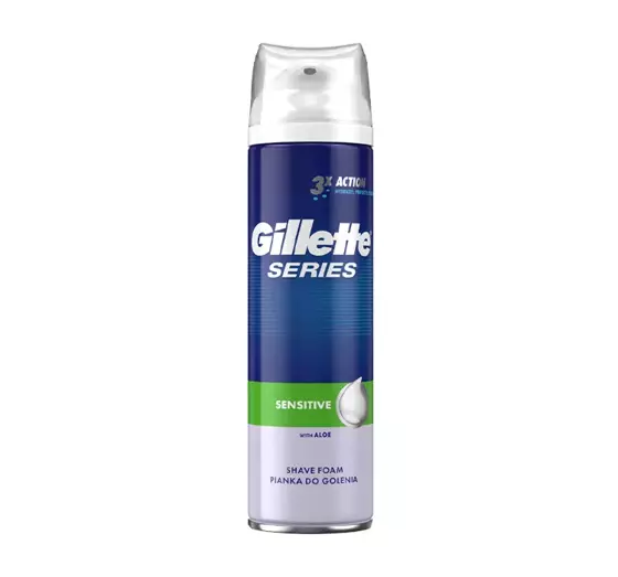 GILLETTE SERIES 3X RASIERSCHAUM SENSITIVE MIT ALOE 250ML