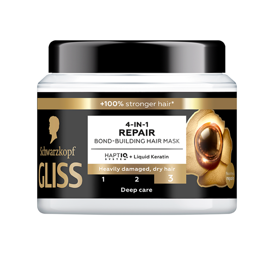 GLISS 4-IN-1 REPAIR HAARMASKE 400ML