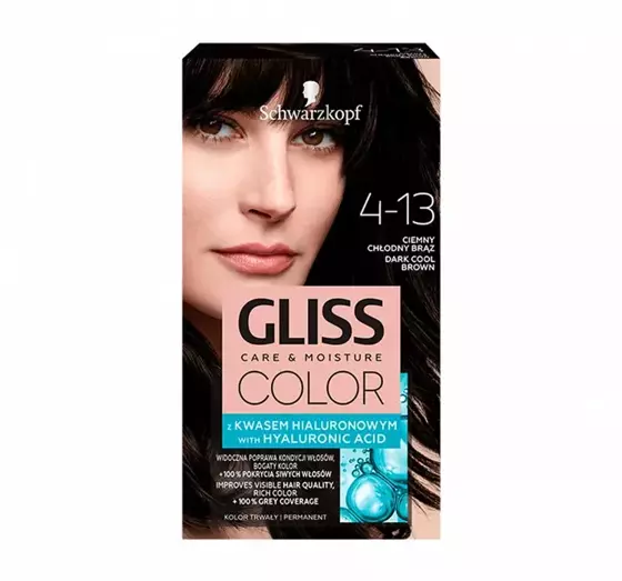 GLISS CARE & MOISTURE COLOR HAARFARBE MIT HYALURONSÄURE 4-13