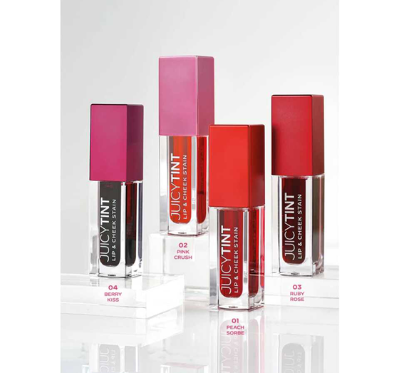 GOLDEN ROSE JUICY TINT LIP & CHEEK STAIN LIPPENSTIFT UND WANGENROUGE 2IN1 02 PINK CRUSH 5,2ML