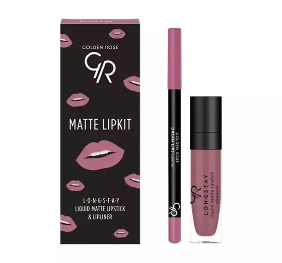 GOLDEN ROSE MATTE LIPKIT LIPPEN MAKE-UP-SET BLUSH PINK