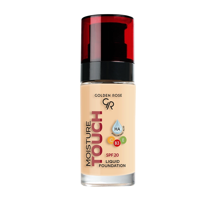 GOLDEN ROSE MOISTURE TOUCH FEUCHTIGKEITSSPENDENDE FOUNDATION SPF20 104 30ML