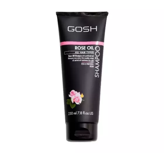 GOSH ROSE OIL VEGANES SHAMPOO FÜR FETTIGES HAAR 230ML