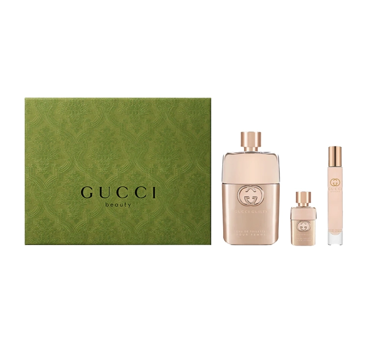 GUCCI GUILTY POUR FEMME EDP SPRAY 50ML + 5ML+ ROLLER 7,4ML SET