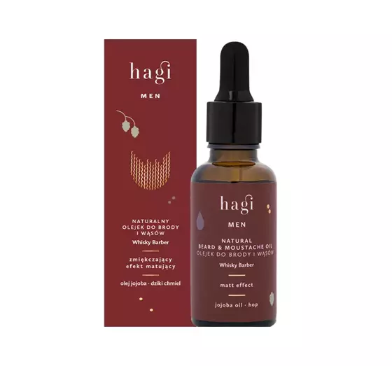 HAGI MEN WHISKY BARBER NATÜRLICHES ÖL FÜR BART UND SCHNURRBART 30ML