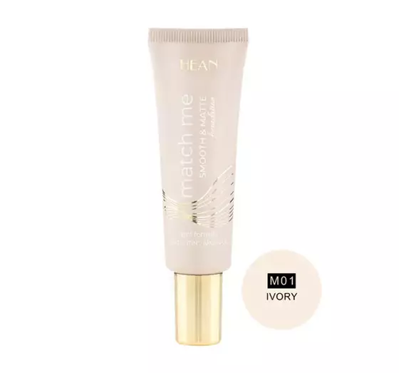 HEAN MATCH ME SMOOTH & MATTE FOUNDATION M01 IVORY 25ML