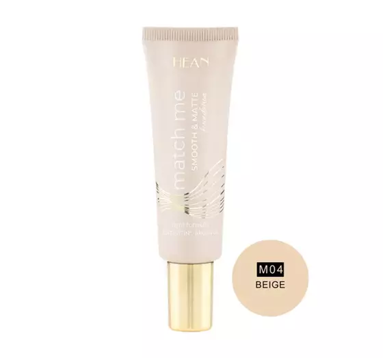 HEAN MATCH ME SMOOTH & MATTE FOUNDATION M04 BEIGE 25ML