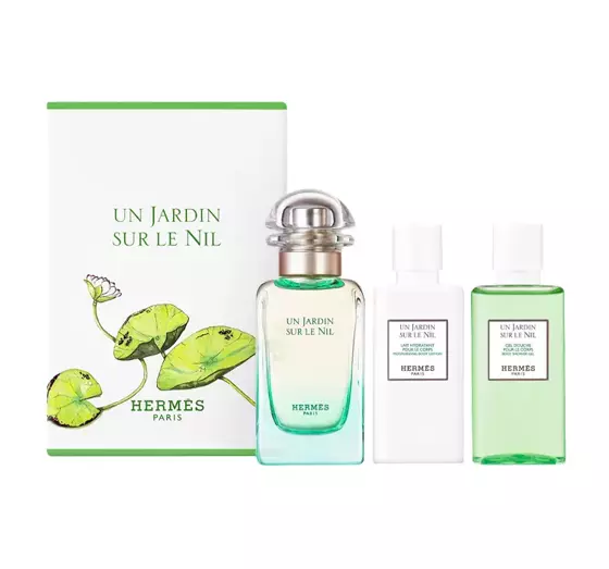 HERMES UN JARDIN SUR LE NIL EDT SPRAY 50ML + BL 40ML + SG 40ML SET