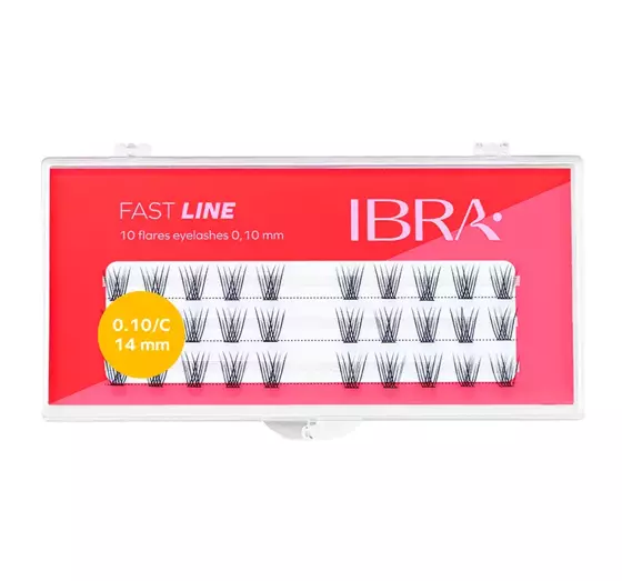 IBRA FAST LINE KÜNSTLICHE WIMPERBÜNDEL SCHWARZ 14MM