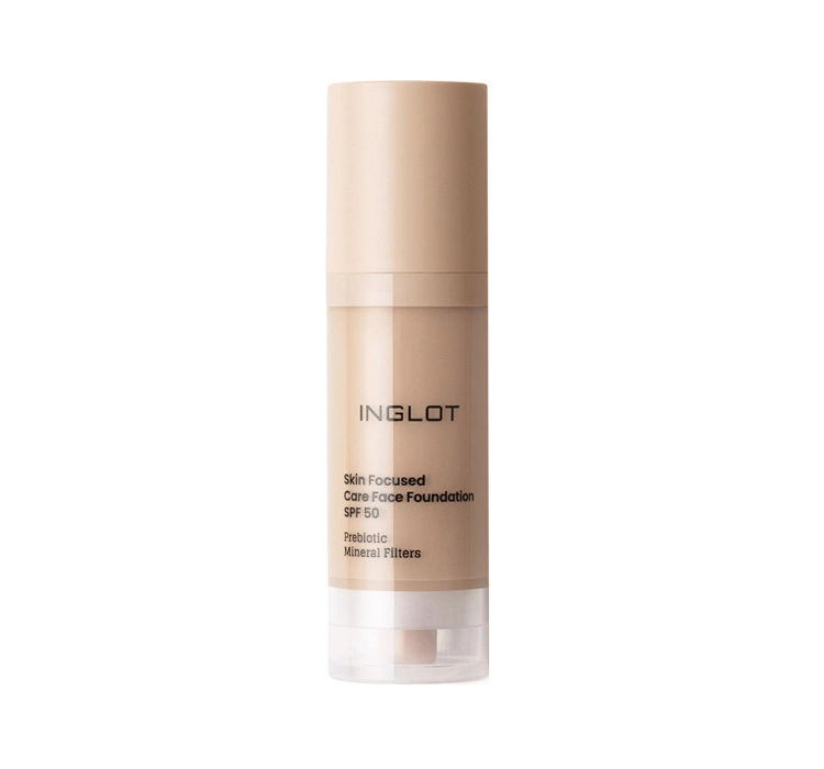 INGLOT SKIN FOCUSED CARE FACE FOUNDATION PFLEGENDES MAKE UP 303 PORCELAIN BEIGE 30ML