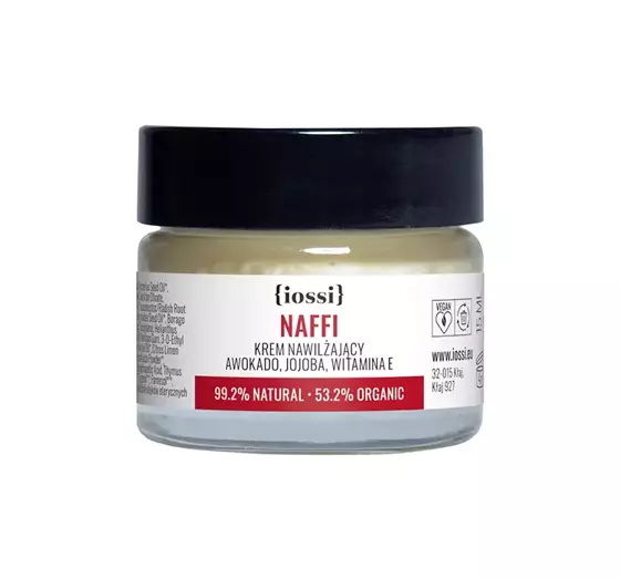 IOSSI NAFFI FEUCHTIGKEITSSCREME MIT AVOCADO- UND JOJOBAÖL 15ML