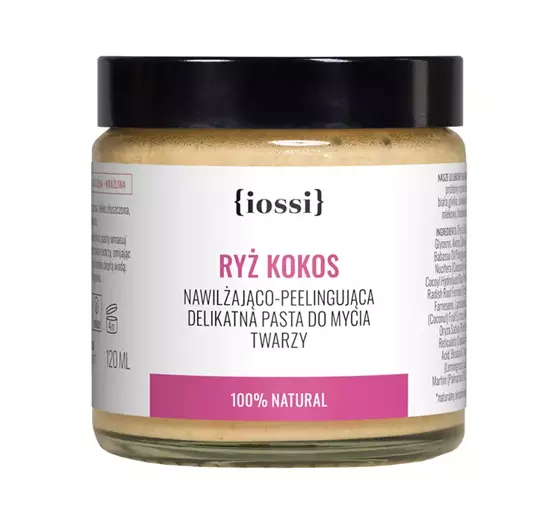 IOSSI PEELING-GESICHTSREINIGUNGSPASTE MIT REISPROTEINEN UND KOKOSEXTRAKT 120ML