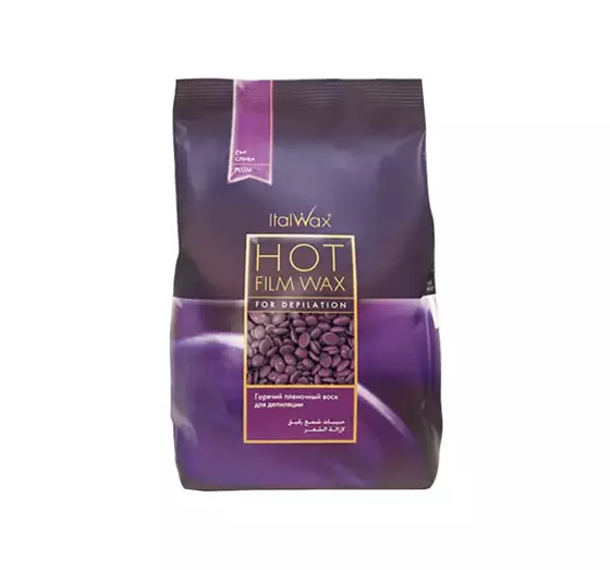 ITALWAX HOT FILM WAX WACHS ZUR EPILATION IM GRANULAT PFLAUME 500G