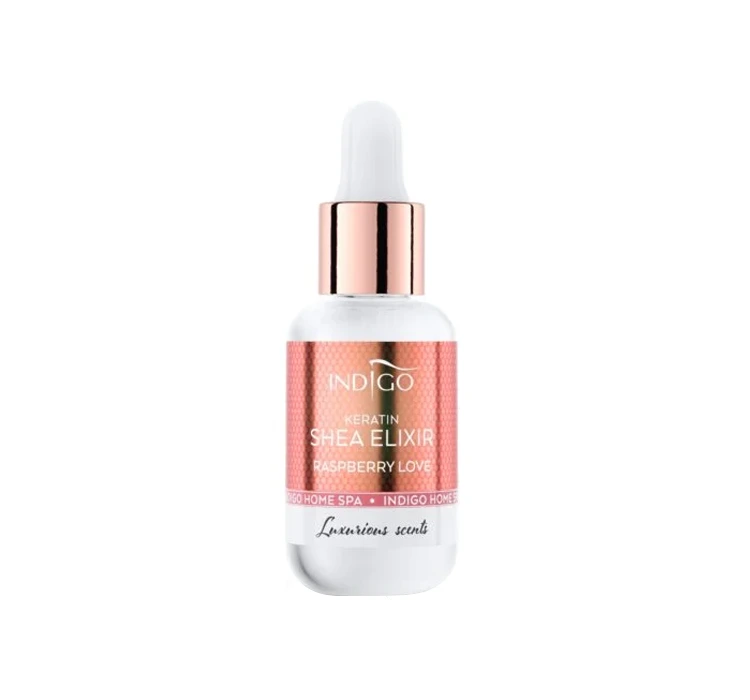 Indigo Keratin Shea Elixir Nagelhaut- und Nagelöl Raspberry Love 8ml