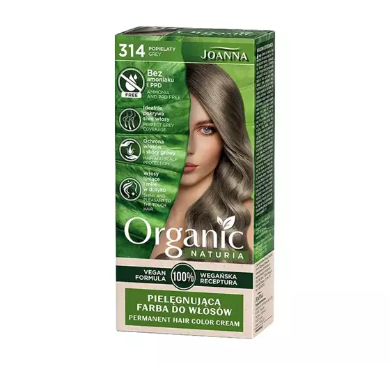 JOANNA NATURIA ORGANIC PFLEGENDE HAARFARBE OHNE AMMONIAK UND PPD 314 GREY