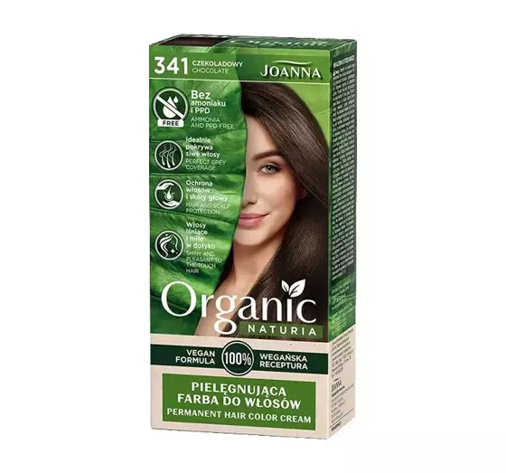 JOANNA NATURIA ORGANIC PFLEGENDE HAARFARBE OHNE AMMONIAK UND PPD 341 CHOCOLATE