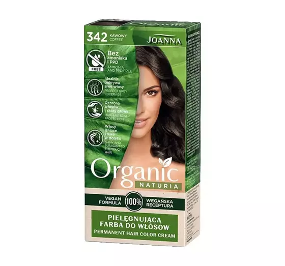 JOANNA NATURIA ORGANIC PFLEGENDE HAARFARBE OHNE AMMONIAK UND PPD 342 COFFEE