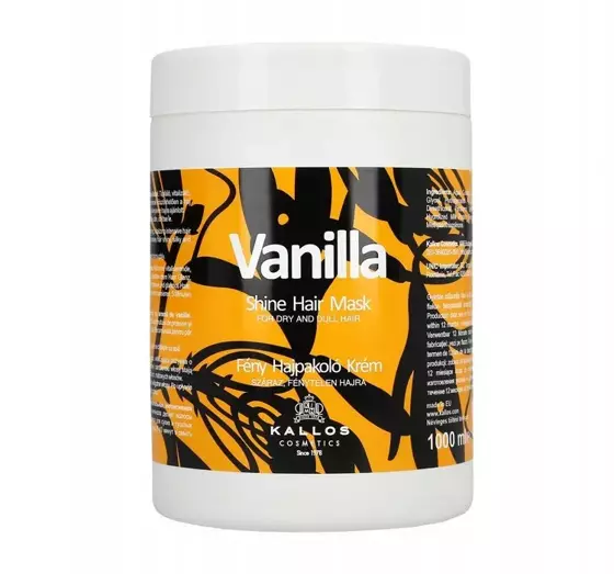 KALLOS VANILLA SHINE HAIR MASK HAARMASKE 1000ML