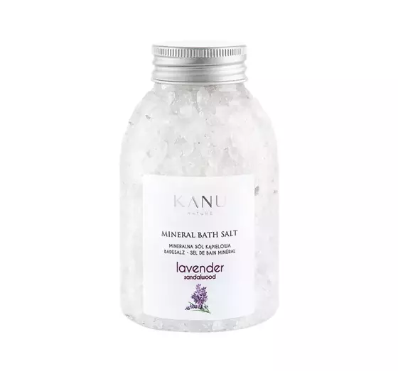 KANU NATURE MINERALISCHES BADESALZ LAVENDEL UND SANDELBAUM 350G