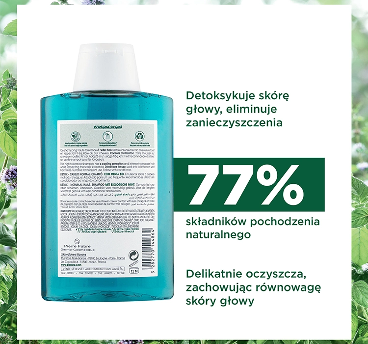 KLORANE DETOX REINIGENDES SHAMPOO MIT BIO-MINZE 200ML