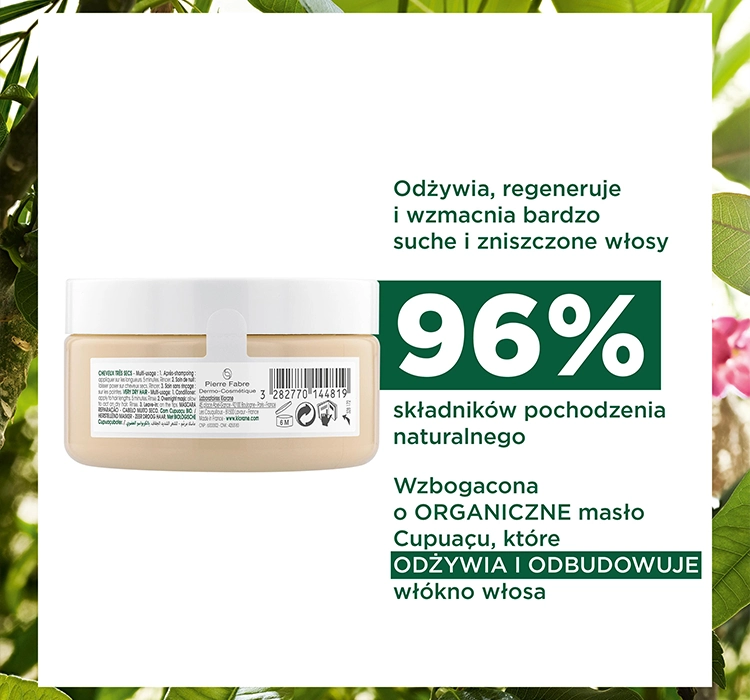 KLORANE REGENERIERENDE HAARMASKE MIT CUPUACU 150ML