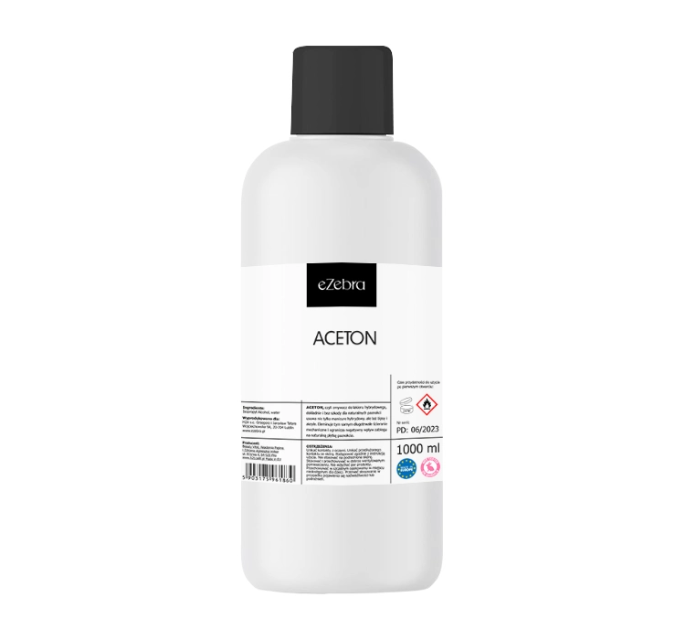 KOSMETISCHES REINES АCETON ZUR ENTFERNUNG VON NAGELLACK 1000ML