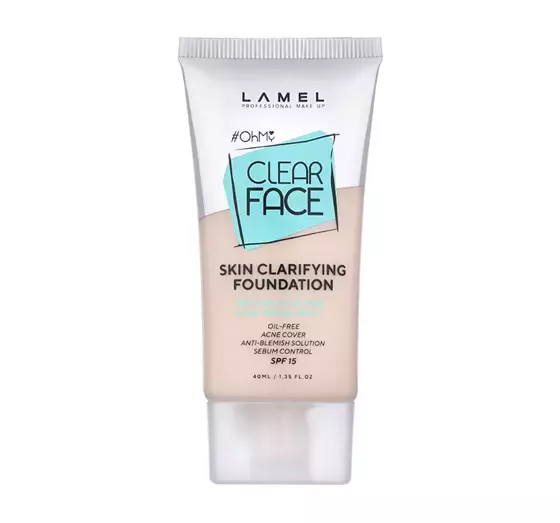 LAMEL CLEAR FACE FOUNDATION MATTIERENDE GRUNDIERUNG SPF15 401 SOFT BEIGE 40ML