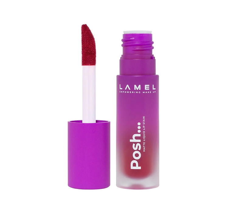 LAMEL COSMETICS POSH MATTE LIQUID LIP STAIN LIPPENSTIFT 407 WINE RED 4ML