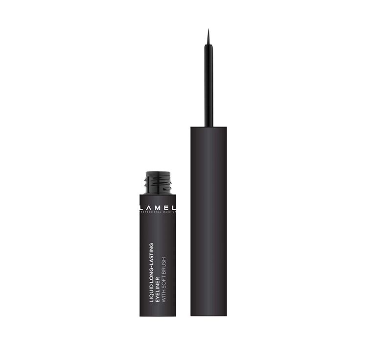 LAMEL FLÜSSIGER EYELINER MIT WEICHEM PINSEL 401 CARBON BLACK 4ML