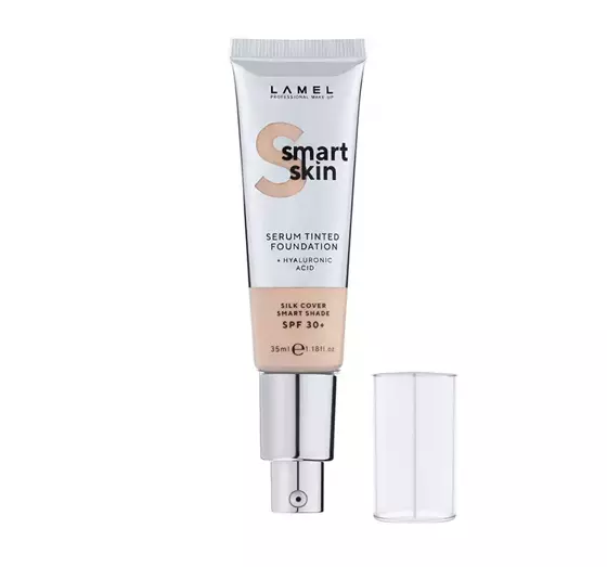 LAMEL SMART SKIN SERUM TINTED FOUNDATION FEUCHTIGKEITSSPENDENDE GRUNDIERUNG SPF30+ 404 SAND 35ML